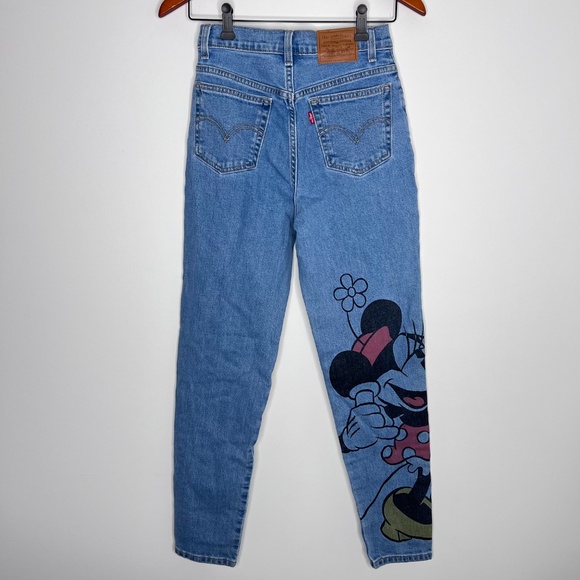 Levi’s X Disney Minnie Mouse High Rise Boyfriend Jeans 25 - Picture 4 of 5